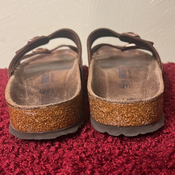 Birkenstock Granada Brown Oiled Leather 2 strap Sandals size 11 - Picture 5 of 17